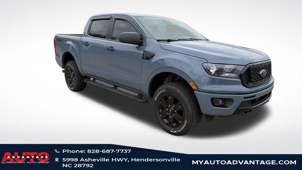 Blue (Azure Gray Metallic) 2023 Ford Ranger Pickup Truck Four-Wheel Drive Automatic