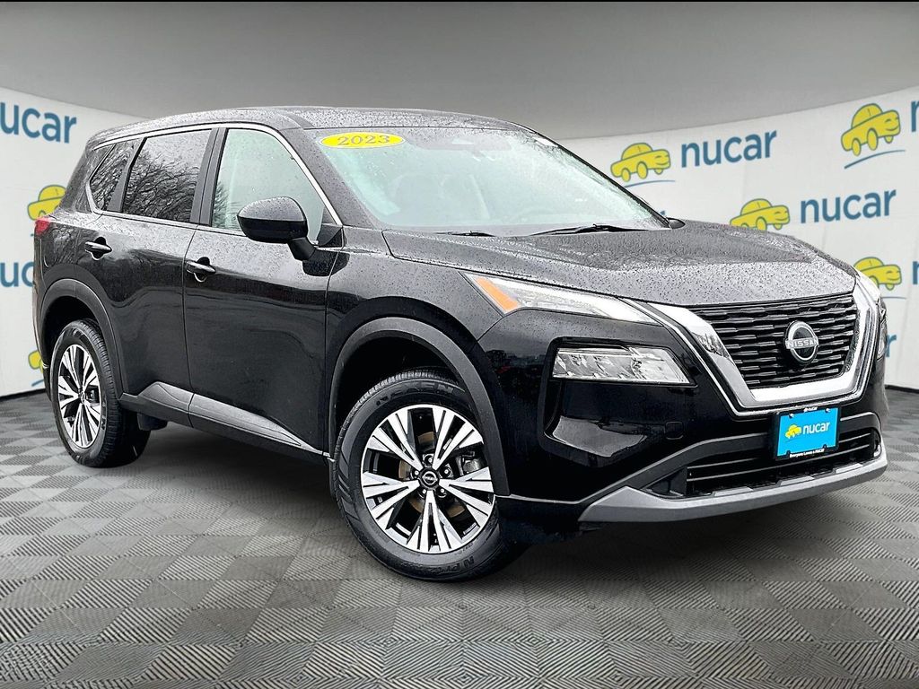 Super Black 2023 Nissan Rogue SV AWD SUV / Crossover All-Wheel Drive Continuously Variable Transmission