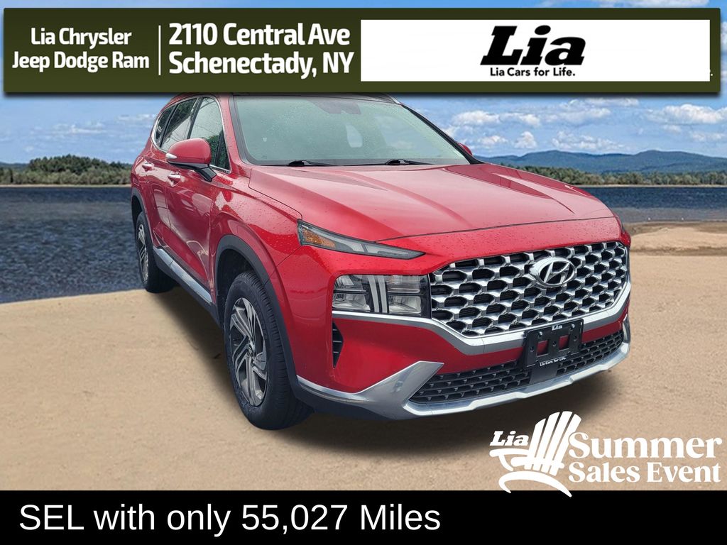 Calypso Red 2022 Hyundai Santa Fe SUV / Crossover All-Wheel Drive 8-Speed Automatic