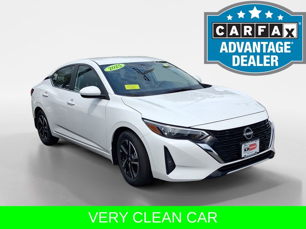 White (Fresh Powder) 2025 Nissan Sentra Sedan Front-Wheel Drive Continuously Variable Transmission
