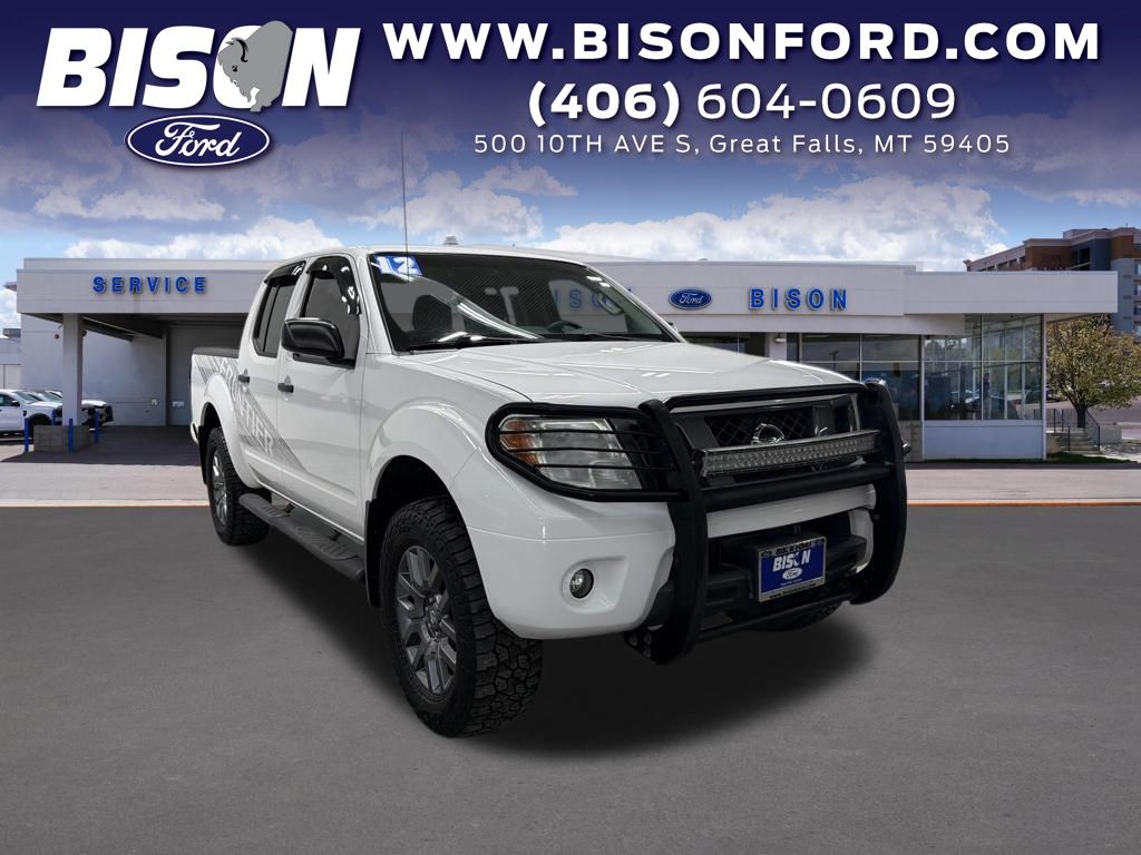 White (Fresh Powder) 2012 Nissan Frontier Pickup Truck Four-Wheel Drive 5-Speed Automatic Overdrive