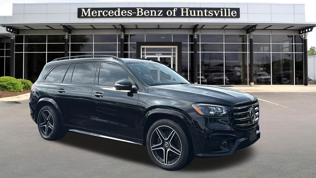 Obsidian Black Metallic 2025 Mercedes-Benz GLS SUV / Crossover All-Wheel Drive 9-Speed Automatic