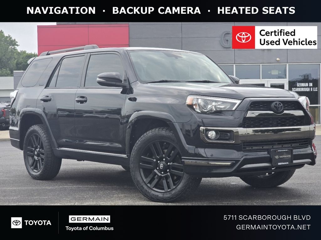 Midnight Black Metallic 2019 Toyota 4Runner SUV / Crossover All-Wheel Drive 5-Speed Automatic Overdrive