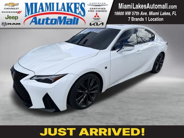 White 2025 Lexus IS Sedan Rear-Wheel Drive 8-Speed Automatic