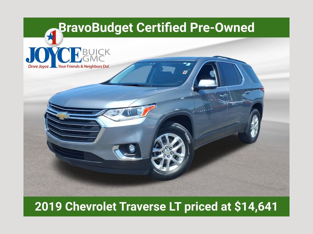 Gray (Satin Steel Metallic) 2019 Chevrolet Traverse SUV / Crossover Front-Wheel Drive 9-Speed Automatic