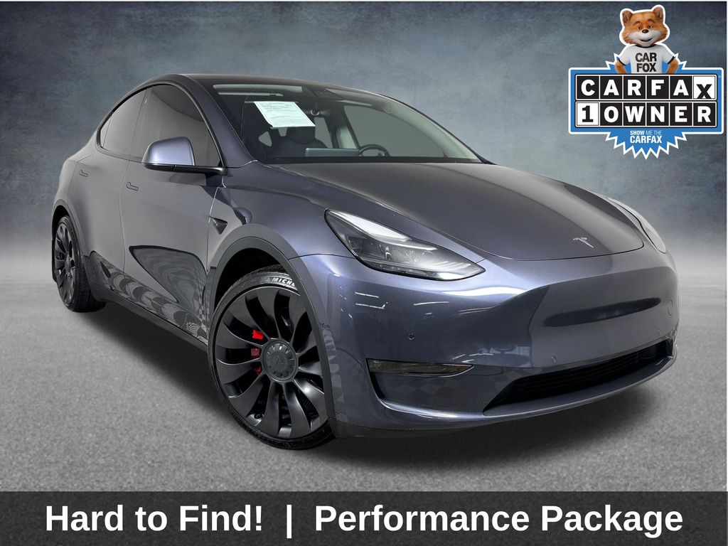 Midnight Silver Metallic 2022 Tesla Model Y Performance AWD SUV / Crossover All-Wheel Drive 1-Speed Automatic