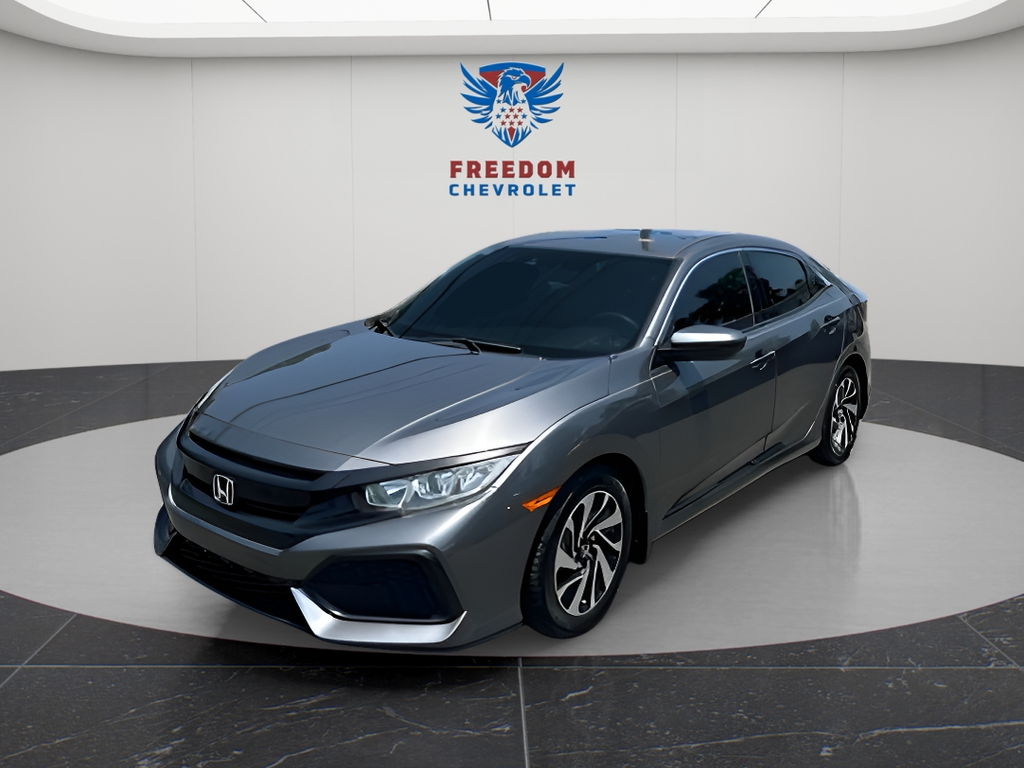 Gray 2018 Honda Civic Hatchback Hatchback Front-Wheel Drive Continuously Variable Transmission