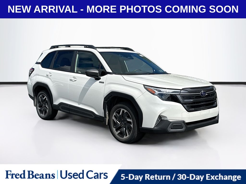 Crystal White Pearl 2025 Subaru Forester Hybrid Limited AWD SUV / Crossover All-Wheel Drive Continuously Variable Transmission