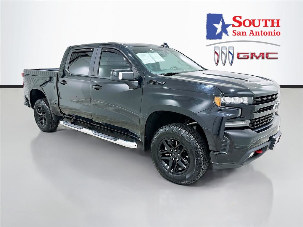 Black 2019 Chevrolet Silverado 1500 LT Trail Boss Crew Cab 4WD Pickup Truck Four-Wheel Drive 8-Speed Automatic