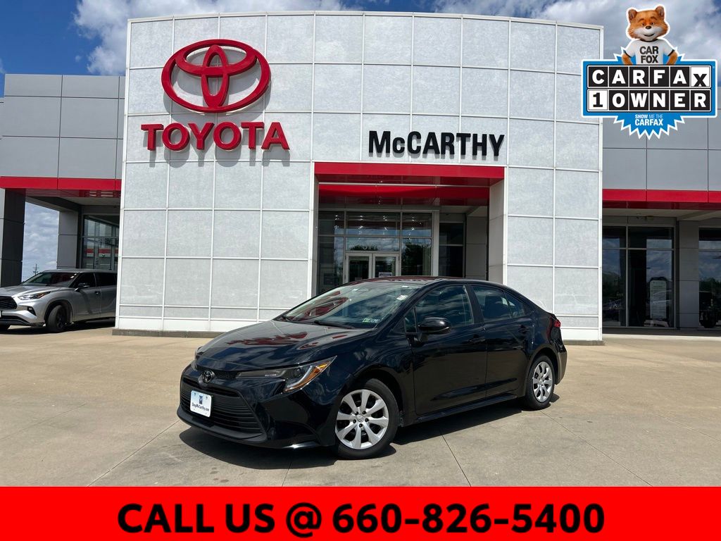 Midnight Black Metallic 2023 Toyota Corolla Sedan Front-Wheel Drive Continuously Variable Transmission