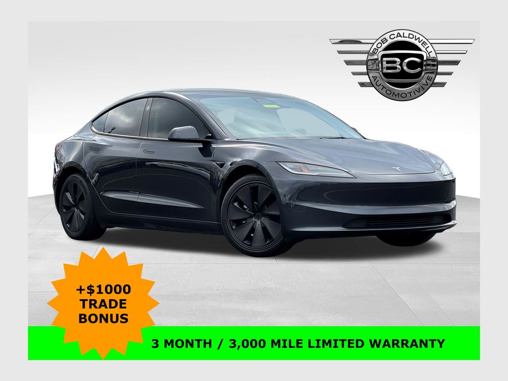 Gray 2024 Tesla Model 3 RWD Sedan Rear-Wheel Drive 1-Speed Automatic