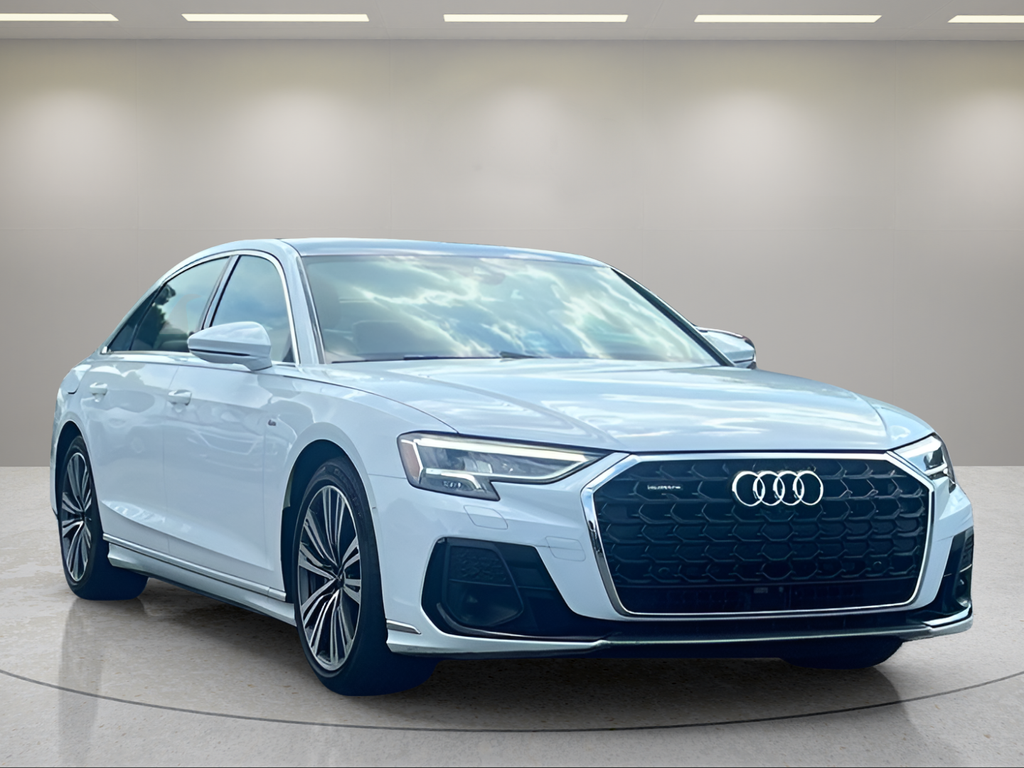 Glacier White Metallic 2022 Audi A8 Sedan All-Wheel Drive 8-Speed Automatic