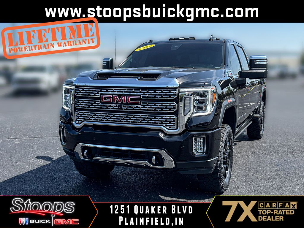Black (Ebony Twilight Metallic) 2022 GMC Sierra 2500HD Pickup Truck Four-Wheel Drive Automatic