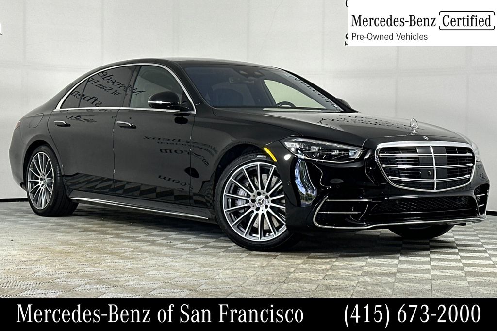 Black 2026 Mercedes-Benz S-Class Sedan All-Wheel Drive 9-Speed Automatic