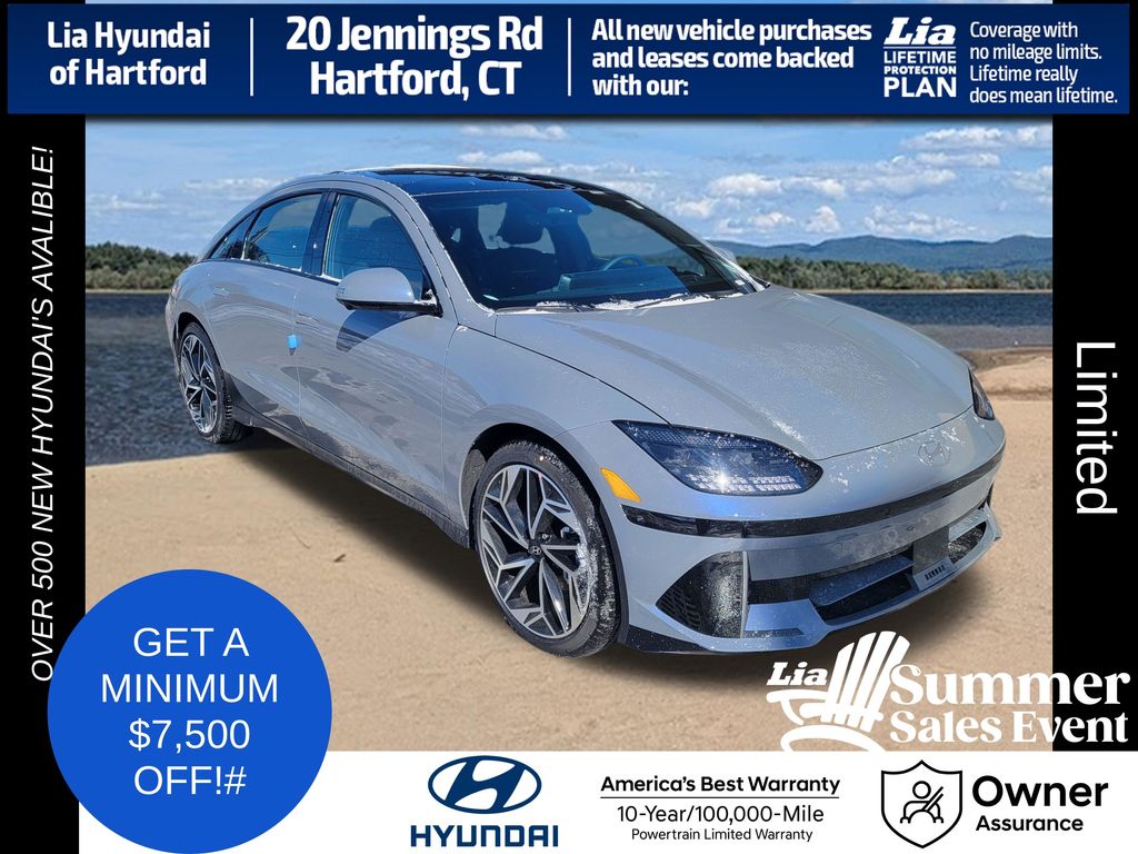 Transmission Blue 2025 Hyundai Ioniq 6 Limited AWD Sedan All-Wheel Drive 1-Speed Automatic