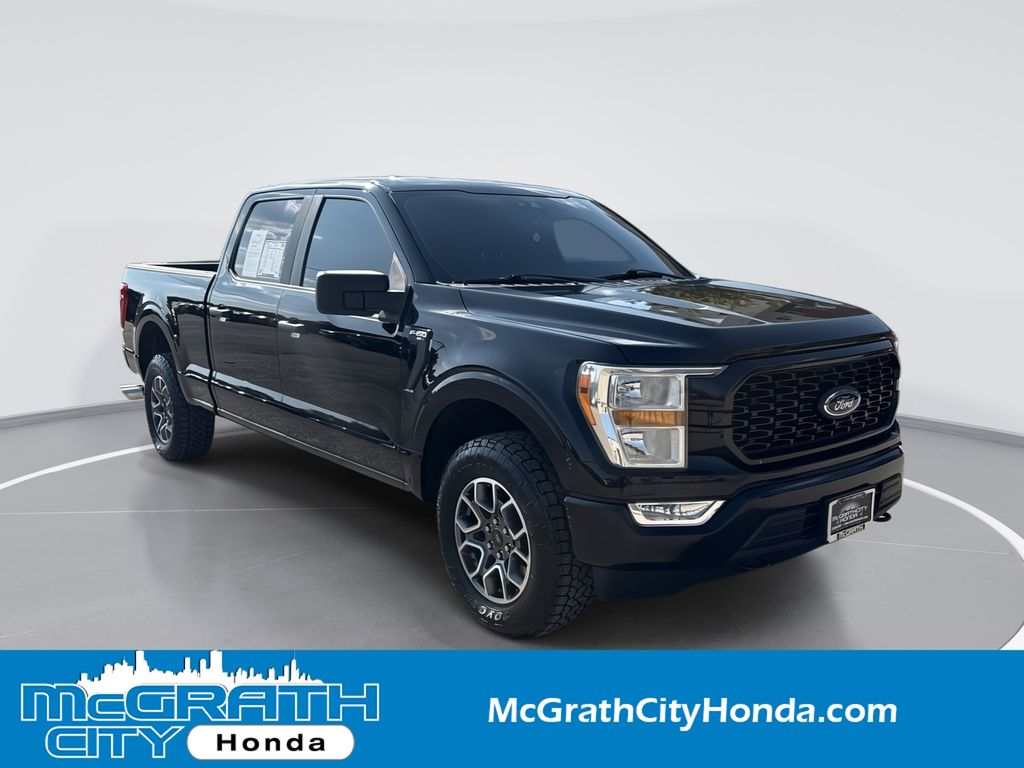 Agate Black Metallic 2021 Ford F-150 Pickup Truck Four-Wheel Drive Automatic