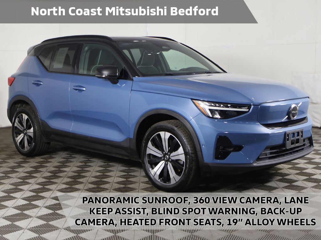 Fjord Blue Metallic 2023 Volvo XC40 Recharge Twin Plus eAWD SUV / Crossover All-Wheel Drive 1-Speed Automatic