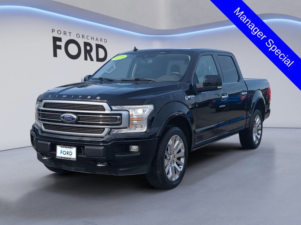 Agate Black Metallic 2019 Ford F-150 Limited SuperCrew 4WD Pickup Truck Four-Wheel Drive Automatic