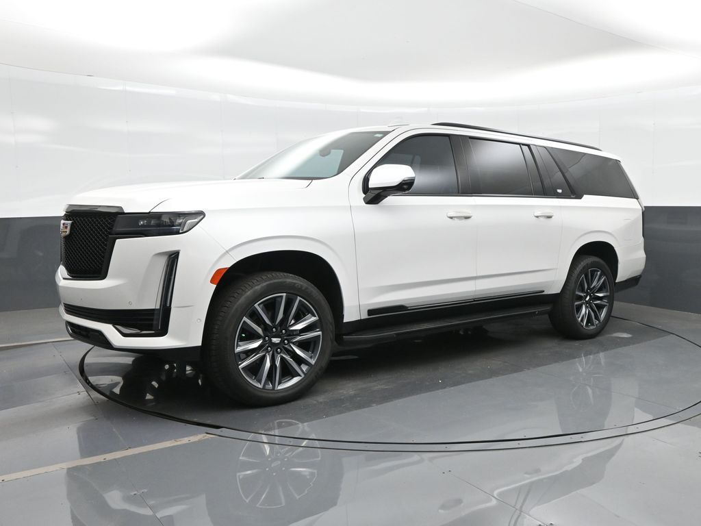 Crystal White Tricoat 2021 Cadillac Escalade ESV SUV / Crossover Rear-Wheel Drive