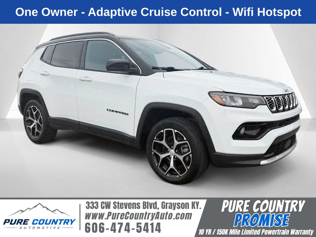 Bright White Clearcoat 2024 Jeep Compass SUV / Crossover Four-Wheel Drive 8-Speed Automatic