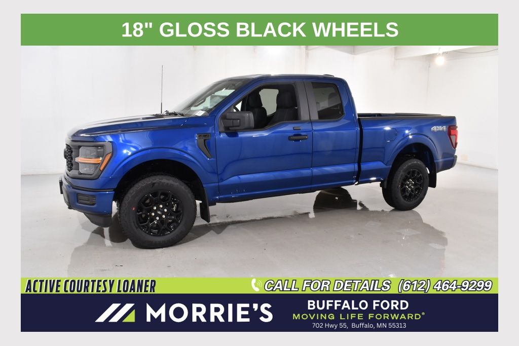 Blue Metallic 2026 Ford F-150 Pickup Truck Four-Wheel Drive Automatic