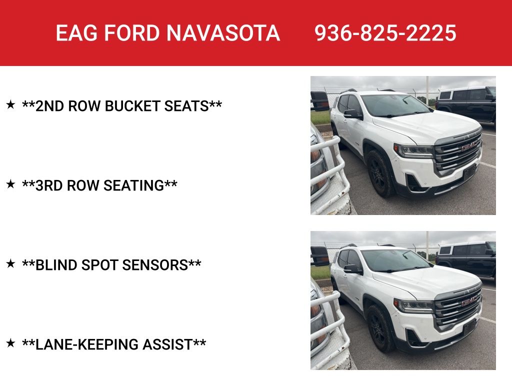 2022 GMC Acadia AT4 White at Bayway Cadillac of The Woodlands