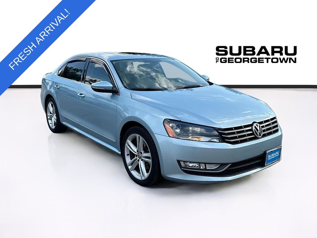 Blue 2012 Volkswagen Passat Sedan Front-Wheel Drive 6-Speed Dual Clutch