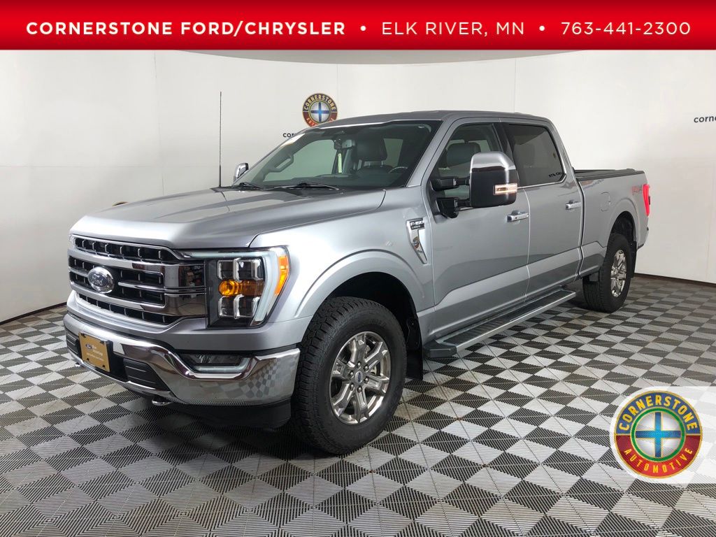 Silver Metallic 2022 Ford F-150 Pickup Truck Four-Wheel Drive Automatic