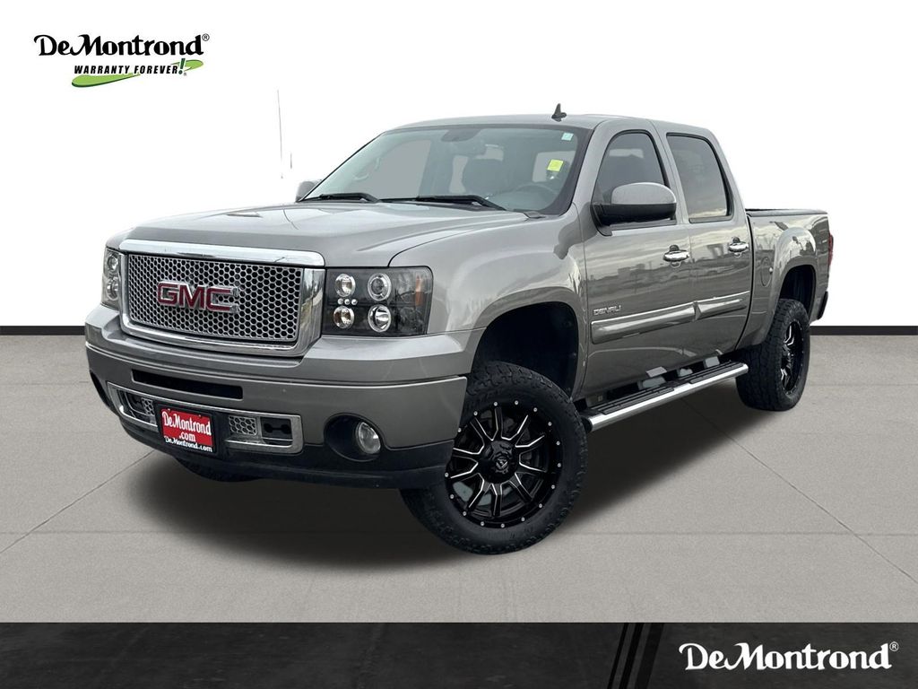 Steel Gray Metallic 2013 GMC Sierra 1500 Denali Crew Cab AWD Pickup Truck All-Wheel Drive 6-Speed Automatic Overdrive