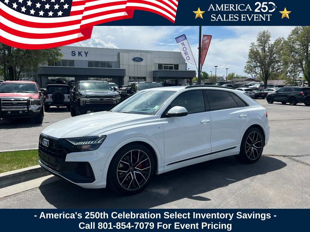 Carrara White 2021 Audi Q8 SUV / Crossover All-Wheel Drive 8-Speed Automatic