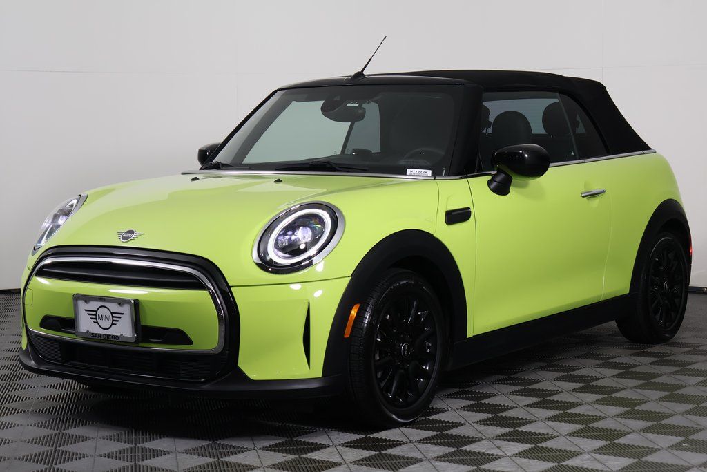 Yellow 2024 MINI Cooper Convertible FWD Convertible Front-Wheel Drive 7-Speed Automatic