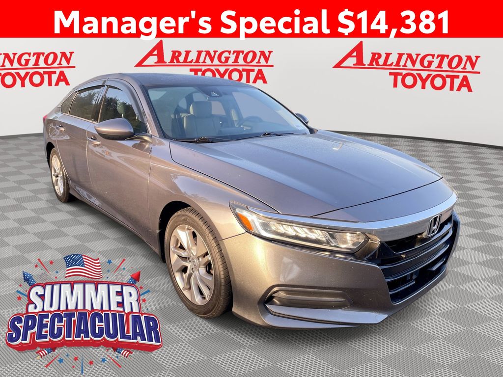 Gray (Modern Steel Metallic) 2019 Honda Accord Sedan Front-Wheel Drive Continuously Variable Transmission