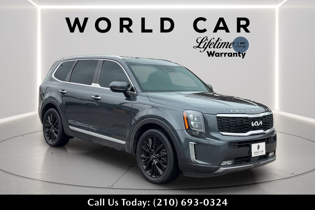 Gravity Gray 2022 Kia Telluride SX AWD SUV / Crossover All-Wheel Drive 8-Speed Automatic