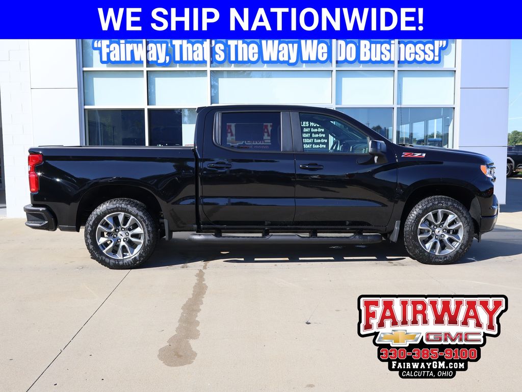 Black 2026 Chevrolet Silverado 1500 Pickup Truck Four-Wheel Drive Automatic