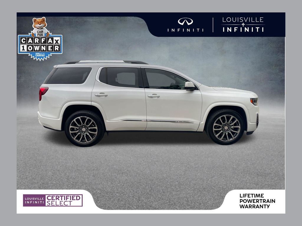 White Frost Tricoat 2021 GMC Acadia SUV / Crossover Four-Wheel Drive 9-Speed Automatic