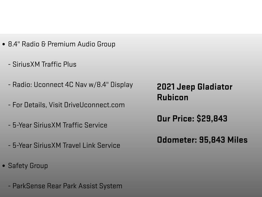 2021 Jeep Gladiator Rubicon Black at Auto Express Mitsubishi