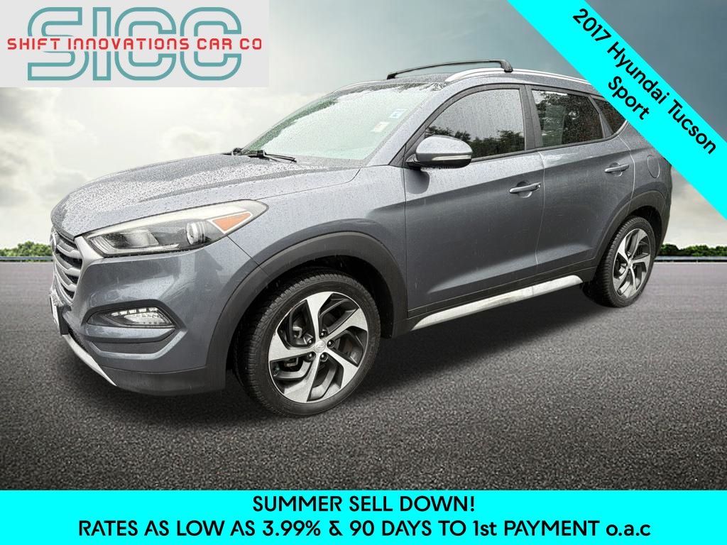 Coliseum Gray 2017 Hyundai Tucson SUV / Crossover Front-Wheel Drive 7-Speed Automatic