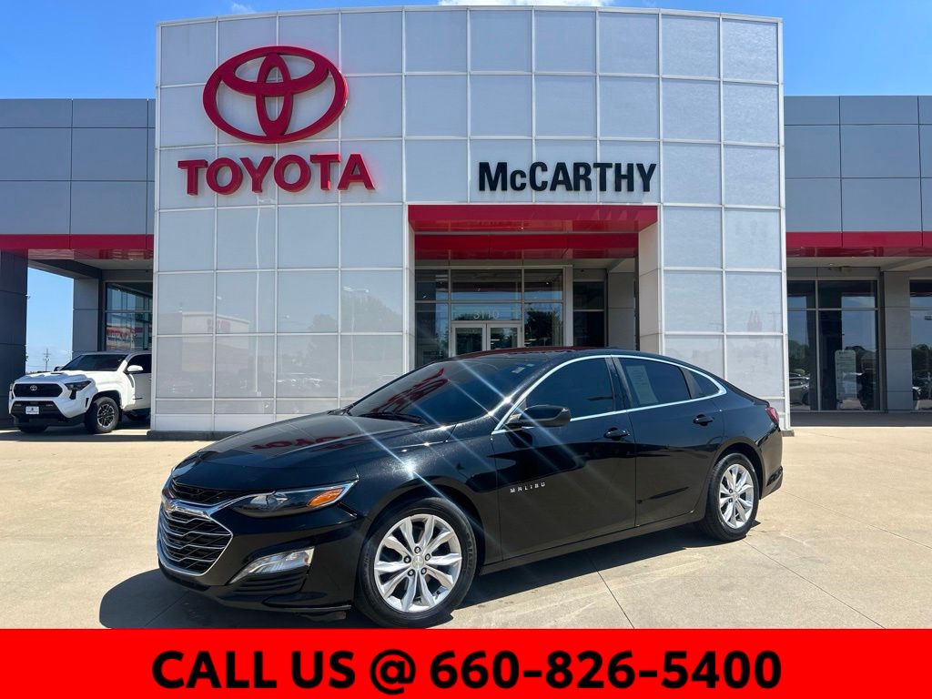 Black Metallic 2019 Chevrolet Malibu Sedan Front-Wheel Drive Continuously Variable Transmission