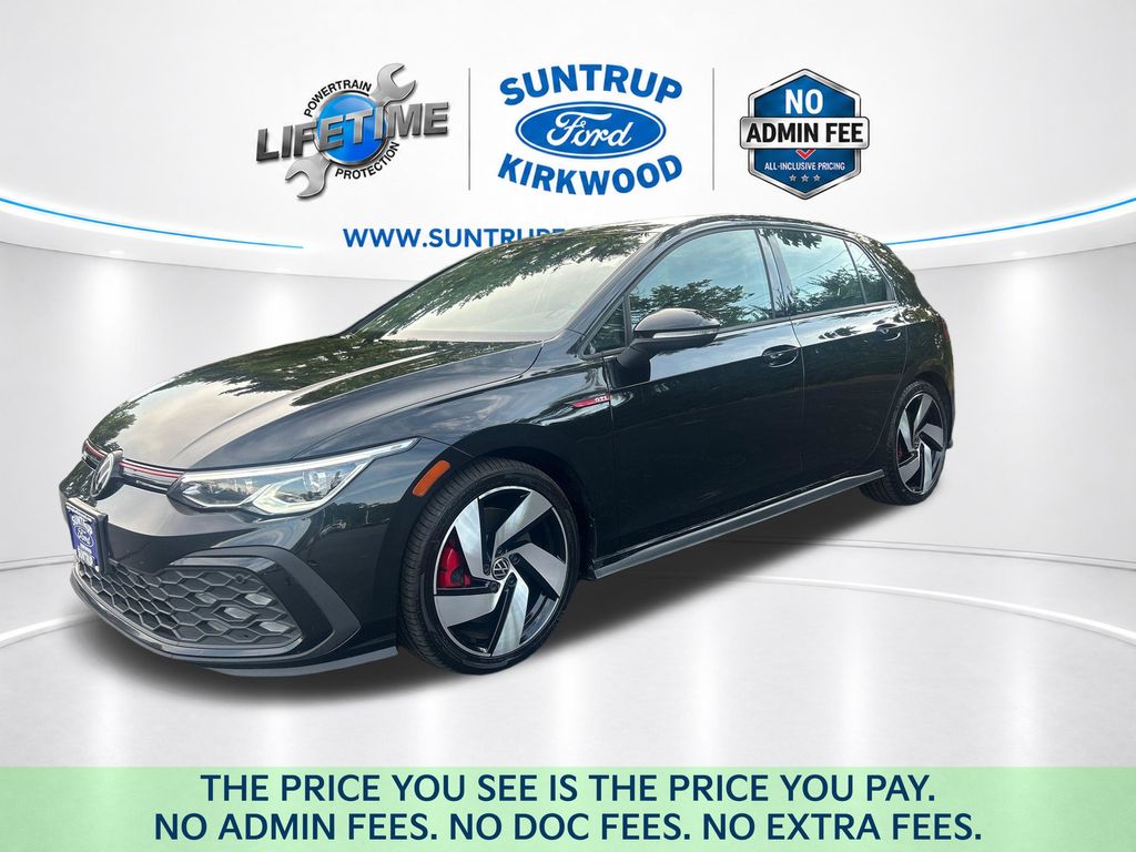 Deep Black Pearl 2024 Volkswagen Golf GTI Hatchback Front-Wheel Drive 7-Speed Dual Clutch