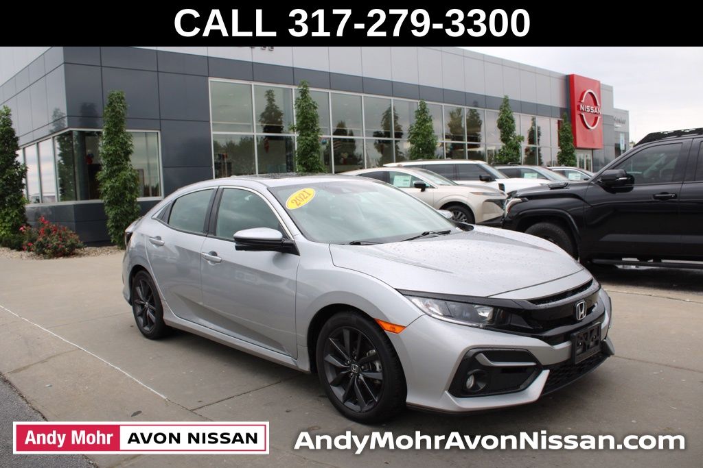 Lunar Silver Metallic 2021 Honda Civic Hatchback Hatchback Front-Wheel Drive Continuously Variable Transmission