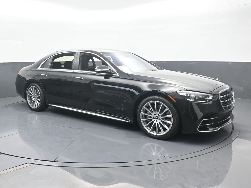 Used 2021 Obsidian Black/designo Diamon White Mercedes-Benz S 580 image 8