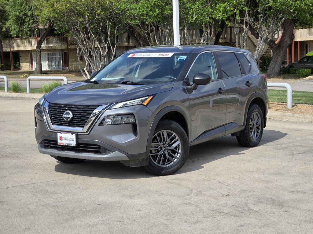 Gray (Gun Metallic) 2023 Nissan Rogue S AWD SUV / Crossover All-Wheel Drive Continuously Variable Transmission