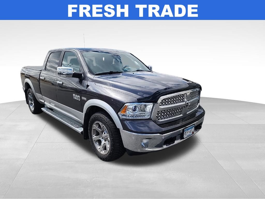 Gray (Granite Crystal Metallic Clearcoat) 2018 RAM 1500 Laramie Crew Cab 4WD Pickup Truck Four-Wheel Drive 8-Speed Automatic