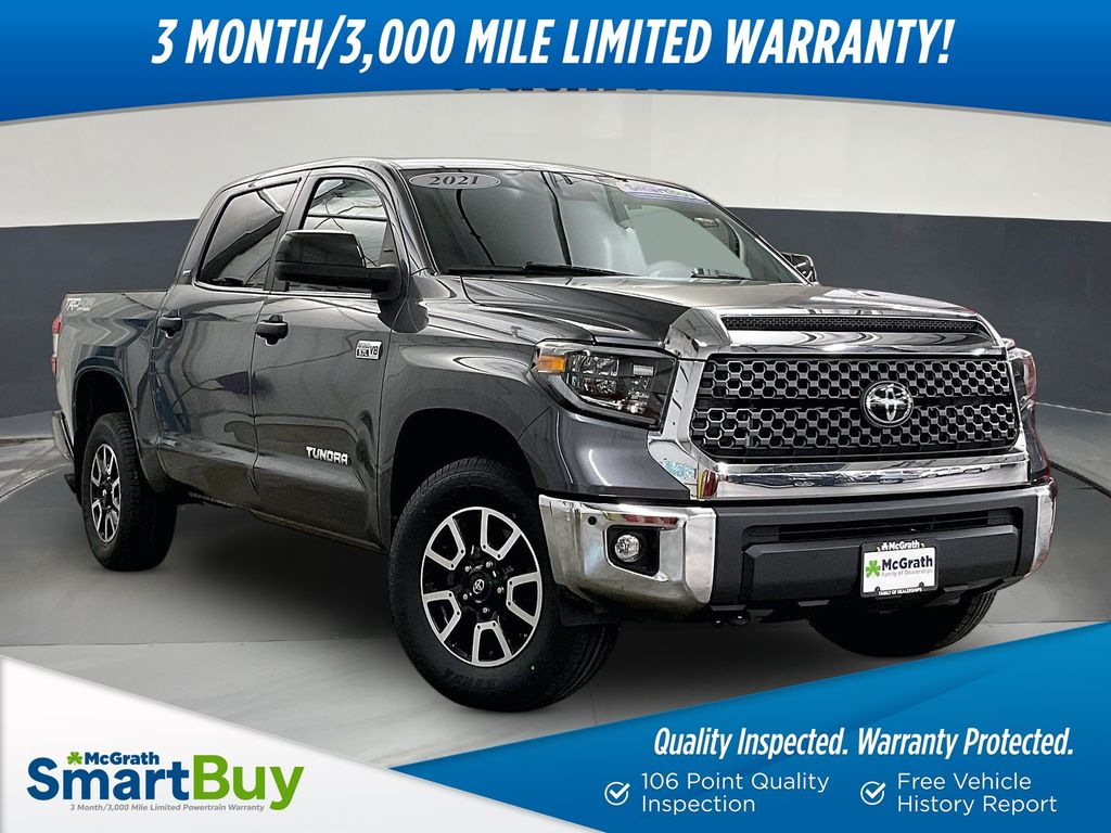 Magnetic Gray Metallic 2021 Toyota Tundra Pickup Truck Four-Wheel Drive 6-Speed Automatic