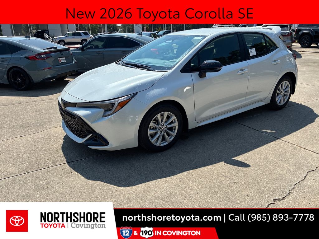 White (Wind Chill Pearl) 2026 Toyota Corolla Hatchback Hatchback Front-Wheel Drive Continuously Variable Transmission