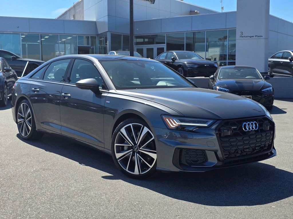 Daytona Gray Pearl Effect 2025 Audi A6 quattro Prestige 55 TFSI Sedan All-Wheel Drive 7-Speed Automatic