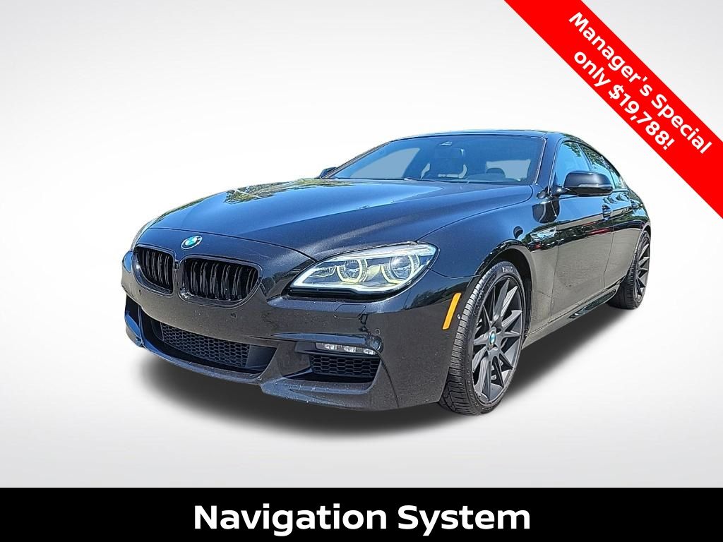 Black Sapphire Metallic 2016 BMW 6 Series Sedan Rear-Wheel Drive 8-Speed Automatic