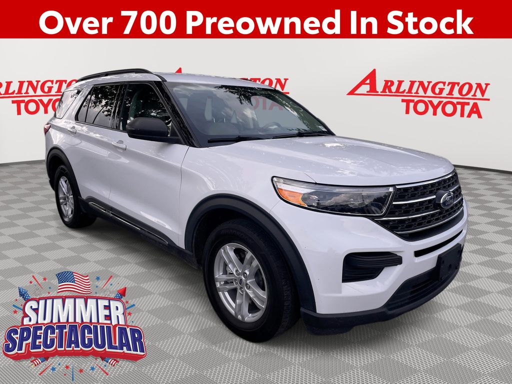 Oxford White 2023 Ford Explorer SUV / Crossover Rear-Wheel Drive Automatic