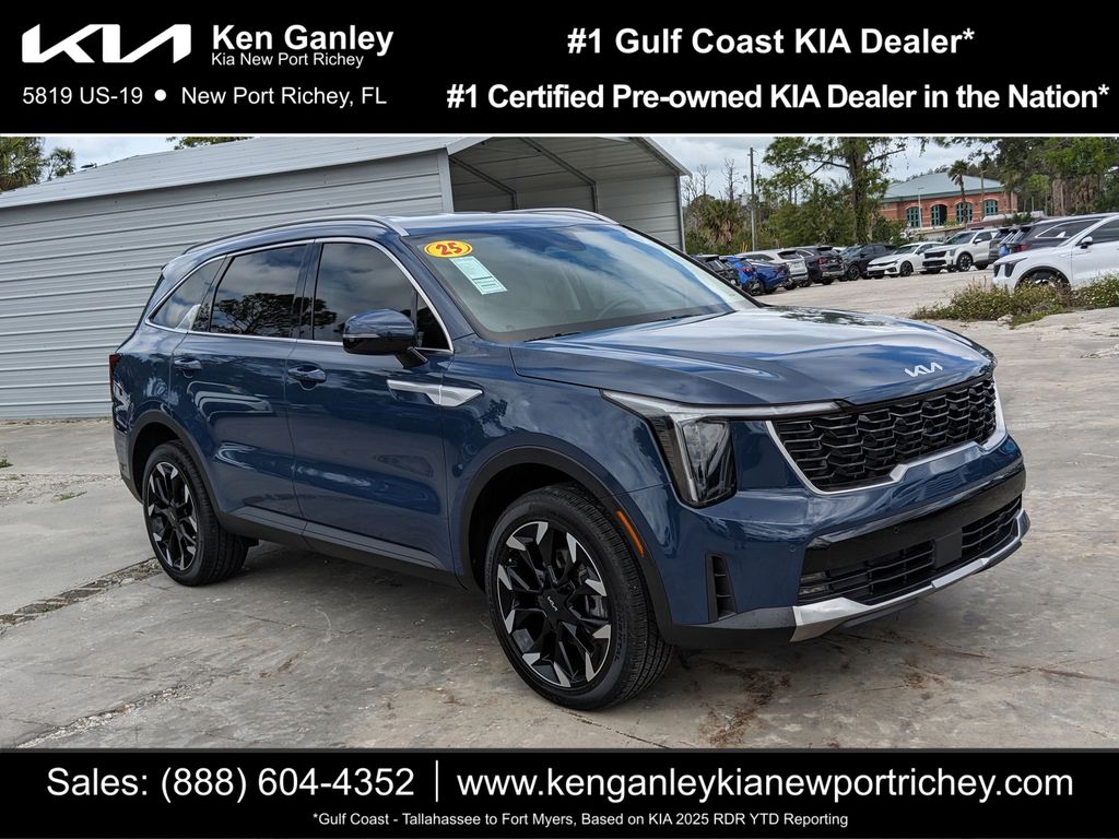 Midnight Lake Blue 2025 Kia Sorento EX AWD SUV / Crossover All-Wheel Drive 8-Speed Dual Clutch