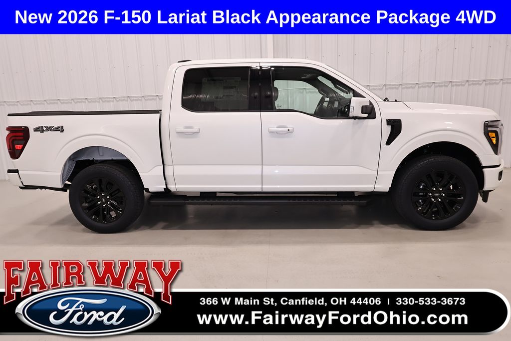 Star White Metallic Tri-Coat 2026 Ford F-150 Pickup Truck Four-Wheel Drive Automatic